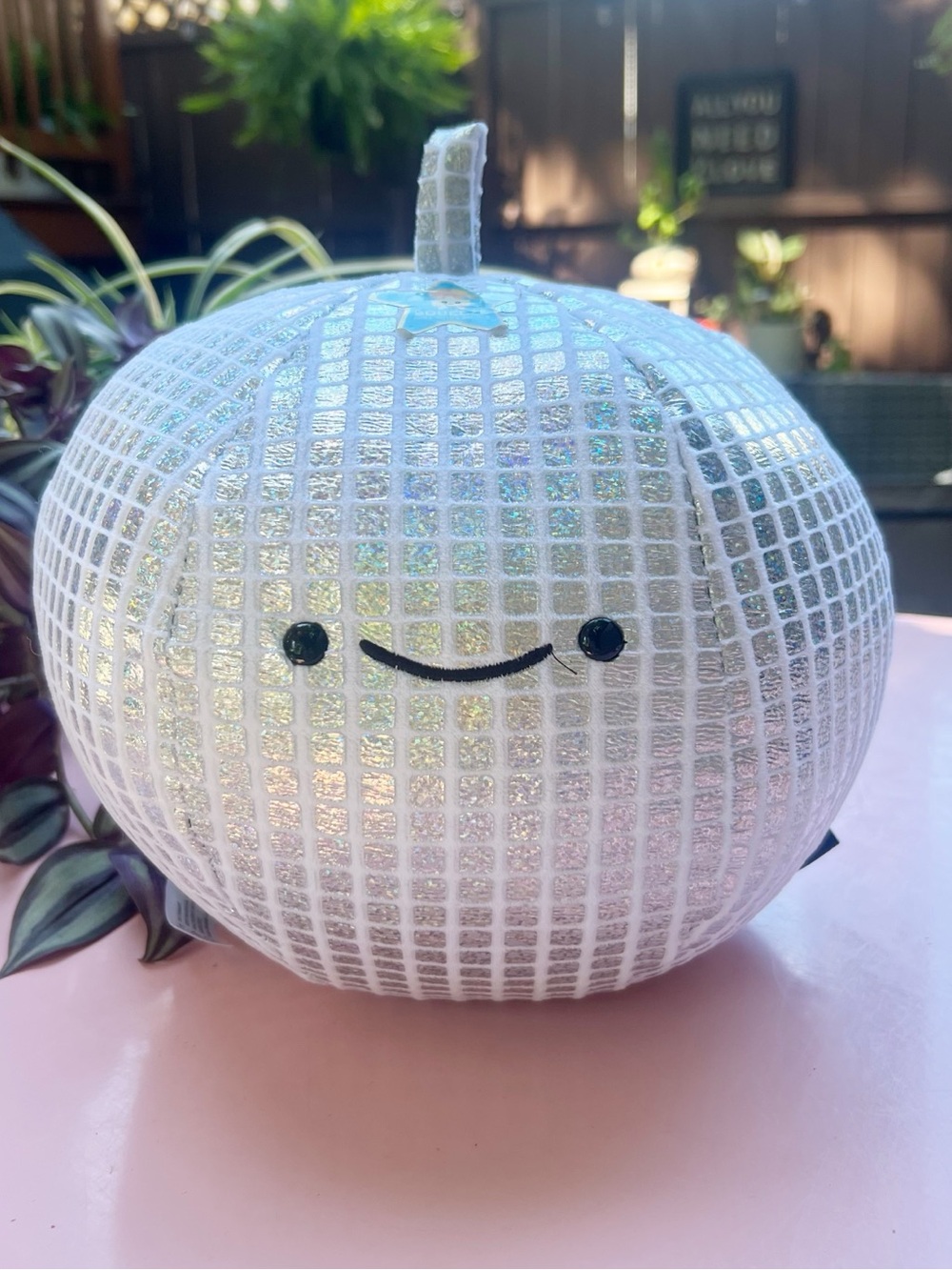 FAO Schwarz Glow Brights Disco Ball Plush 9 inch • Lights & Sound!